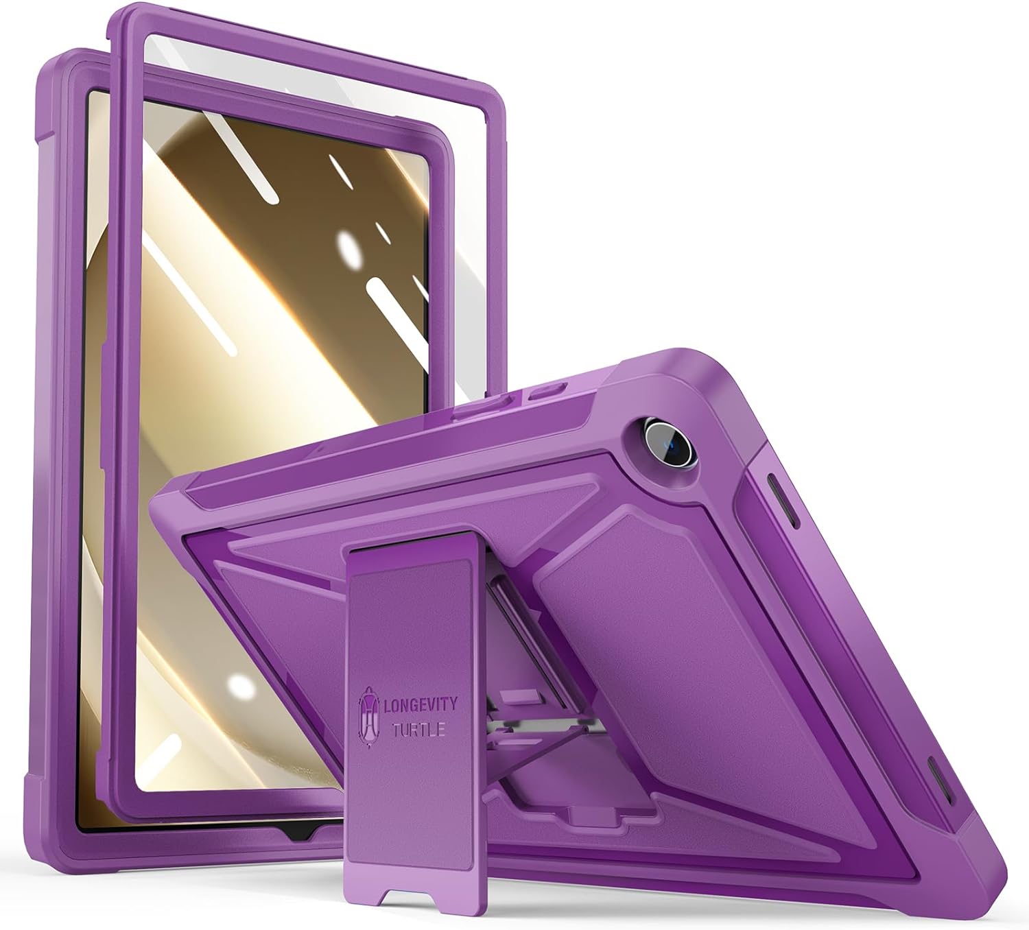 ZtotopCases for Samsung Galaxy Tab A9 Plus 11 Inch 5G 2023 Case, Built-in Screen Protector/Kickstand/Full-Body Dual Layer Shockproof Protective Cover for Tablet A9+ 11'' (SM-X210/X216/X218), Purple