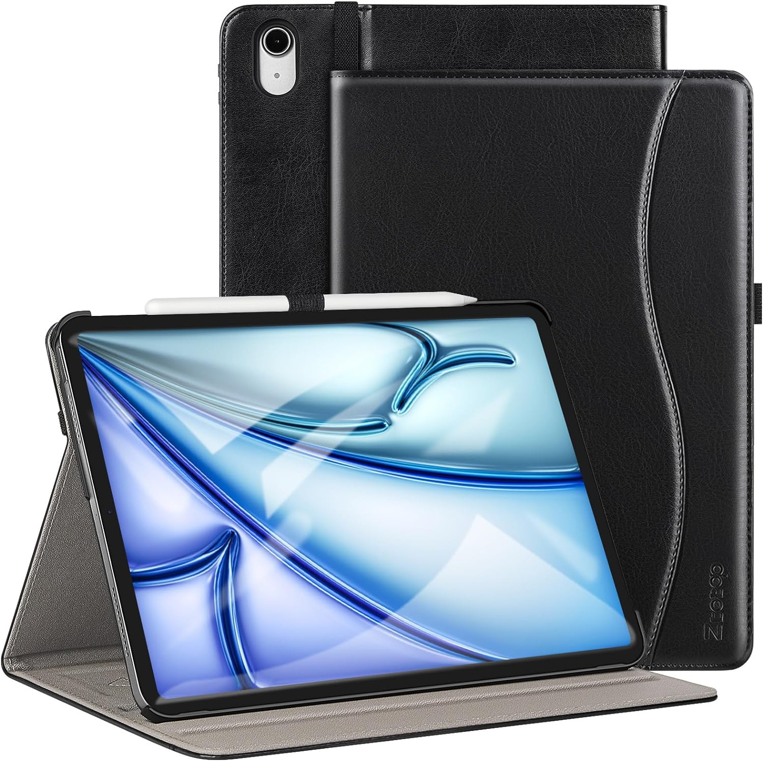 ZtotopCases for New iPad Air 𝟭𝟯 Inch (M2) Case 2024/iPad Pro 12.9 Inch Case 3rd Gen 2018, Leather Folio Cover (Supports iPad Pencil Charging) with Auto Sleep/Wake for iPad Air 13” Case 2024