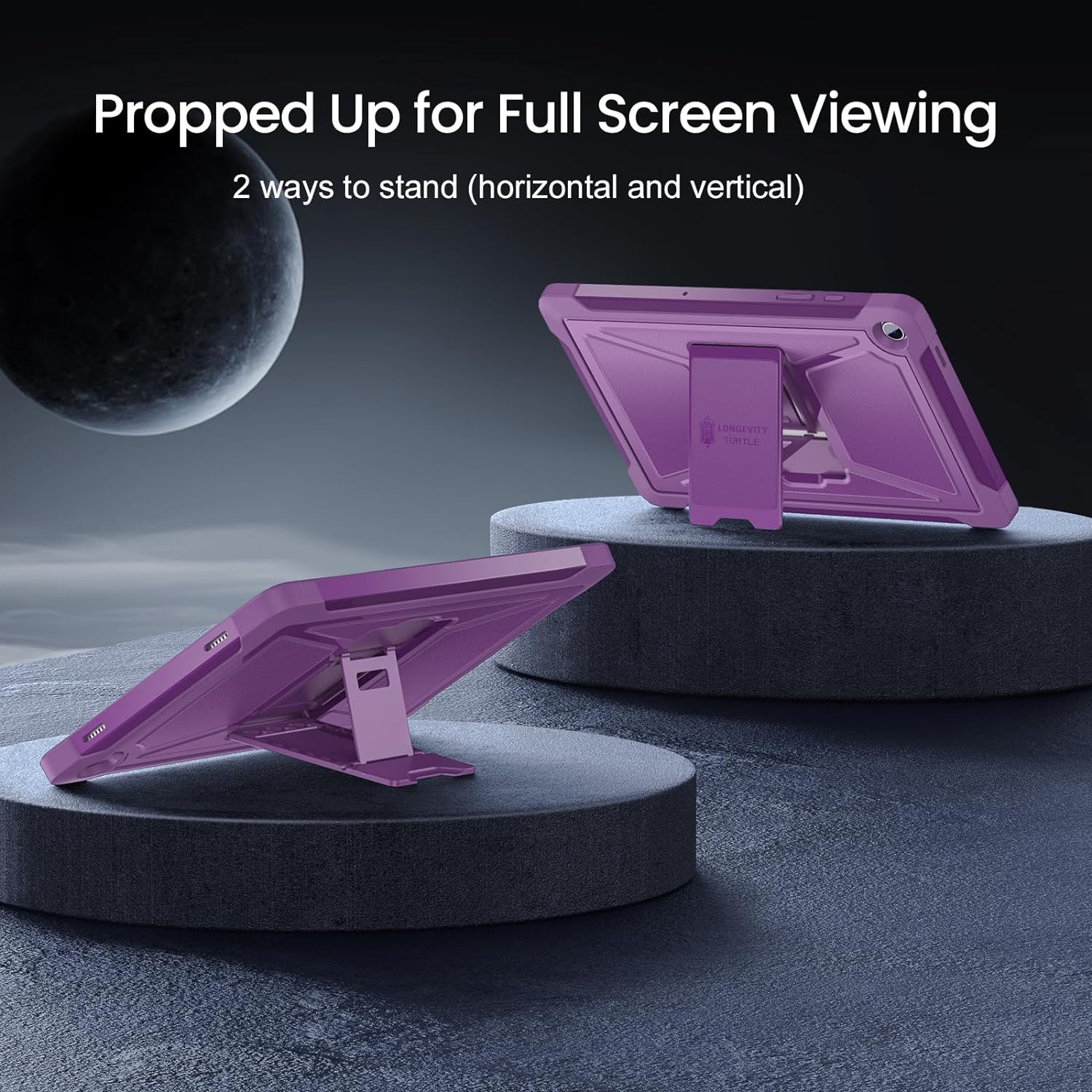 ZtotopCases for Samsung Galaxy Tab A9 Plus 11 Inch 5G 2023 Case, Built-in Screen Protector/Kickstand/Full-Body Dual Layer Shockproof Protective Cover for Tablet A9+ 11'' (SM-X210/X216/X218), Purple