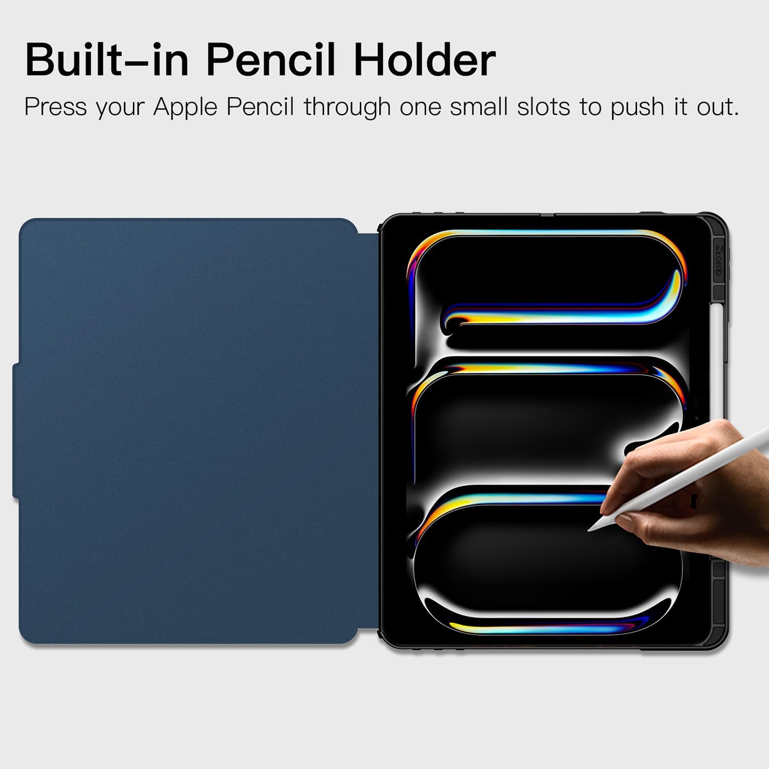 IPad Pro 12.9 shops Case 2021(5th Gen) with Pencil Holder