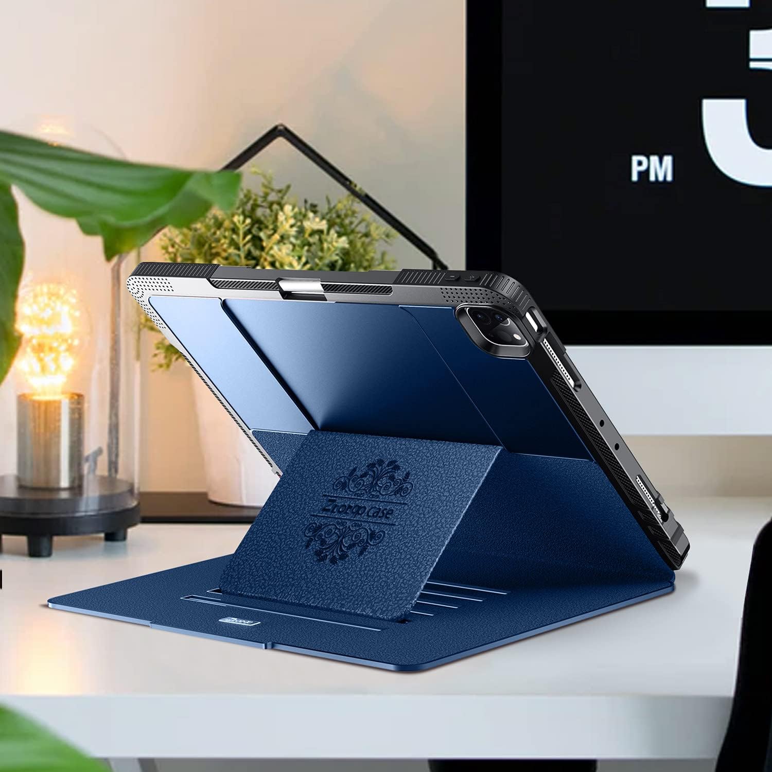 ZtotopCases for New iPad Pro 13 Inch Case 7th Gen M4(2024)/ Pro 12.9 Inch 6th/5th/4th Generation 2022/2021/2020, [6 Magnetic Stand Angles] Protective Cover with Pencil Holder, Auto Wake/Sleep, Blue