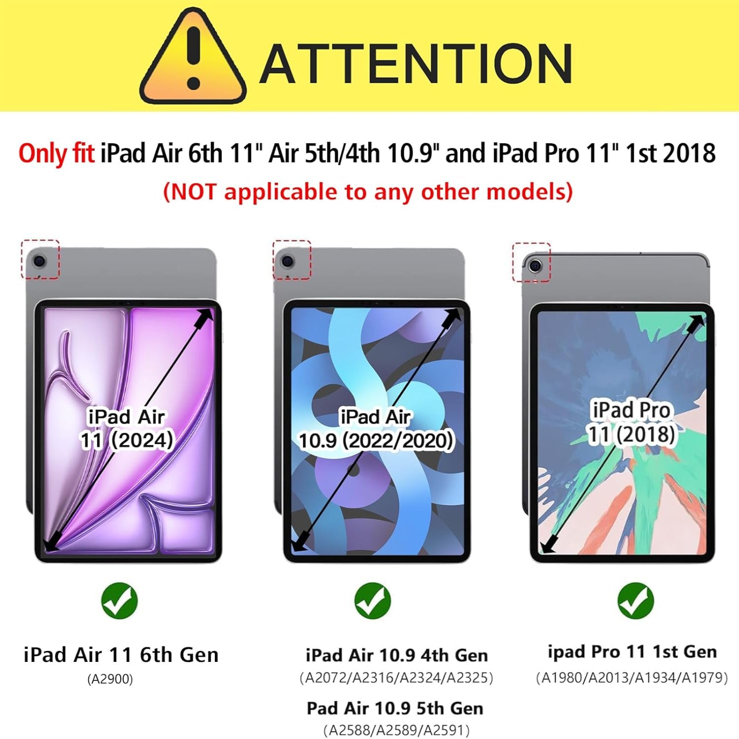 iPad Air 6th Generation 11 Inch M2 2024 & iPad Air 5th/4th Gen 10.9 Inch 2022/2020 & iPad Pro 11" 2018 1st Soft TPU Back Slim Trifold Smart Case-Purple