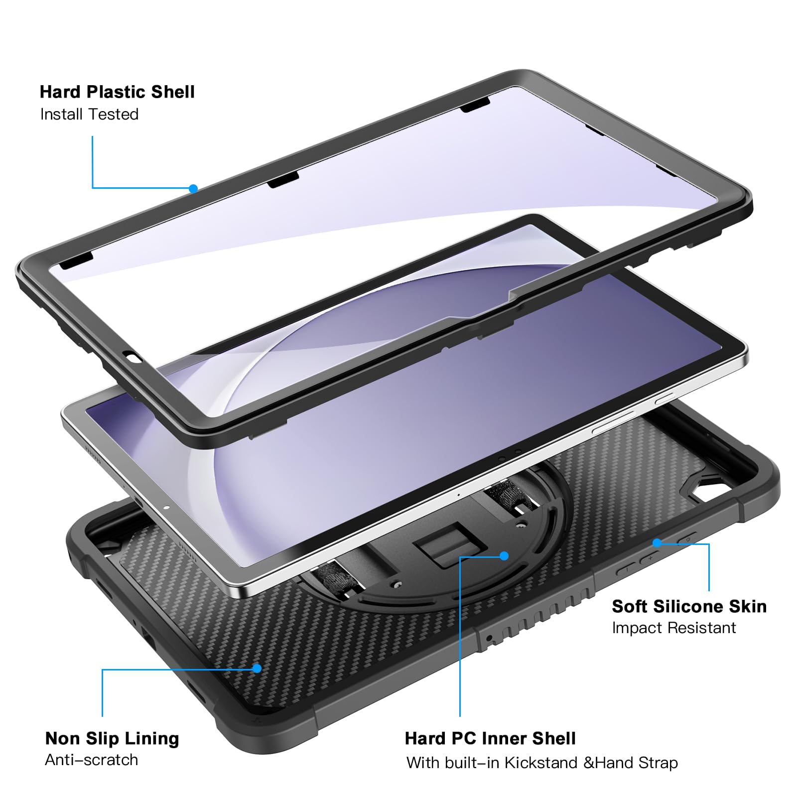 Soft Silicone Case For Samsung Galaxy Tab A9 Plus 11 2023 SM-X210
