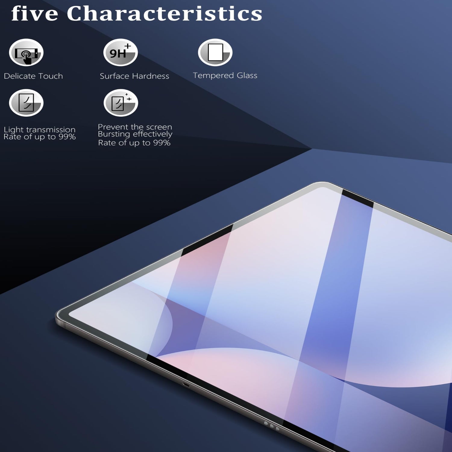 2 Pack Screen Protector for Samsung Galaxy Tab S10 Ultra/Tab S9 Ultra/Tab S8 Ultra 14.6 Inch High Definition Tempered Glass