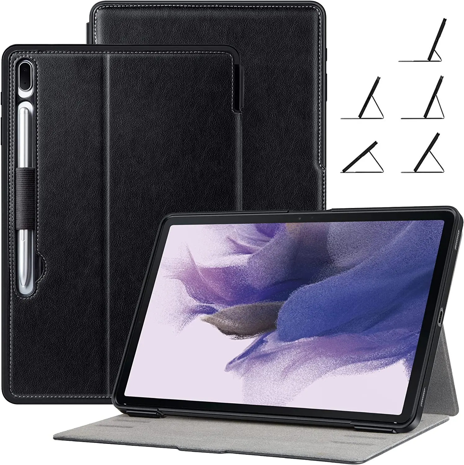 Ztotop Case for Samsung Galaxy Tab S9 Plus/ S9 FE Plus 5G 12.4 Inch Tablet  2023, Premium PU Leather Cover with S Pen Holder, Front Pocket for Galaxy