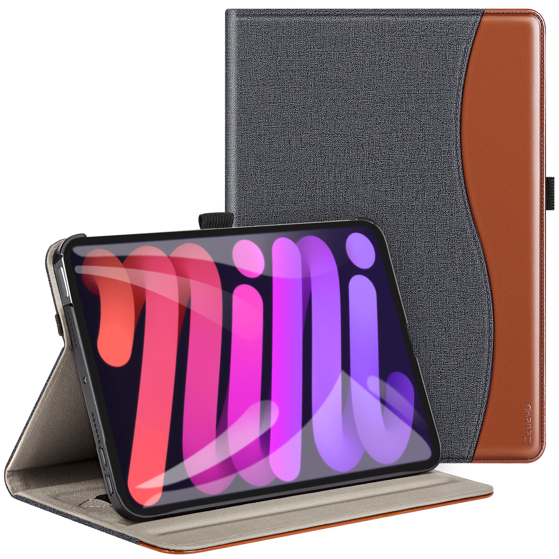 iPad Mini 6 Premium Leather Folio Case